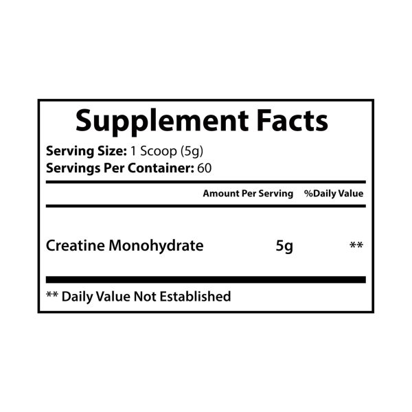 Mitchy's Creatine Monohydrate Supplement (300g, 10.58oz)