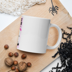 Breast Cancer Awareness White glossy mug