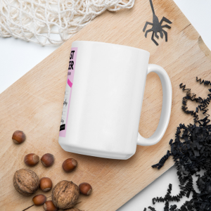 Breast Cancer Awareness White glossy mug