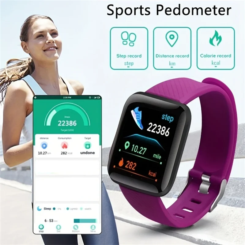 Smartwatch Men Women Wristwatches Smart Watch Message Fitness Monitor Bracelet Birthday Gift Electronic Clock For Android IOS 3