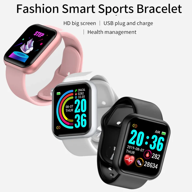 Smart Watch For Women Men Wristwatch Bluetooth Connected Phone Player Music Fitness Sport Bracelet Sleep Monitor Digital Watches 5