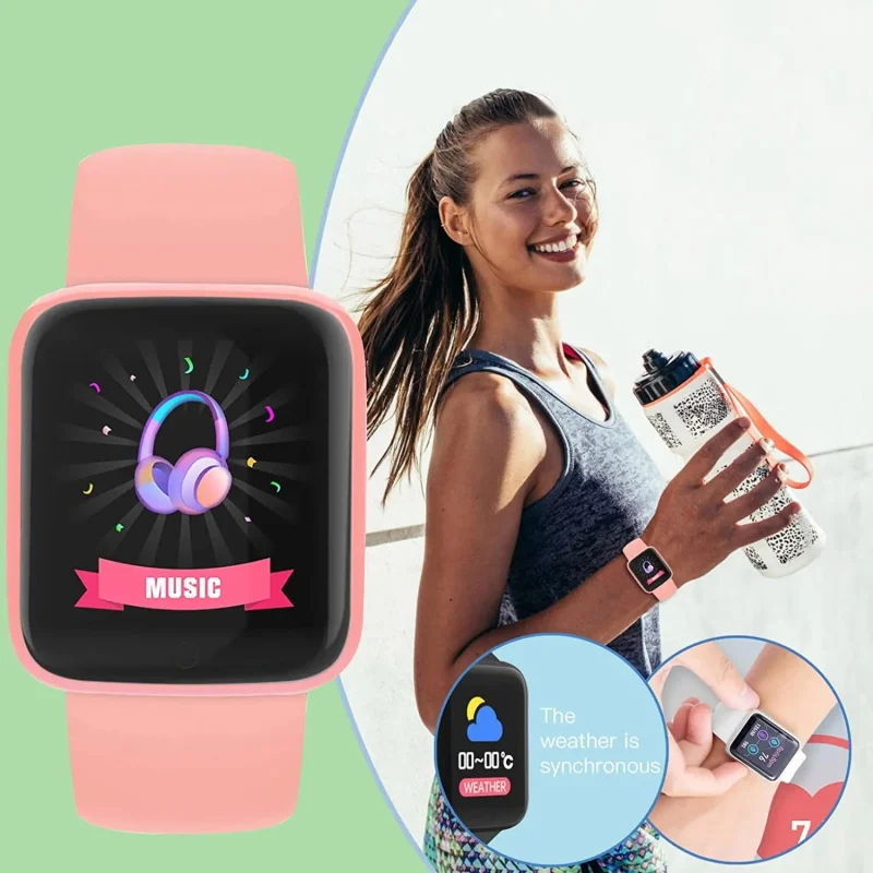 Multifunctional Smart Watch Men Women Bluetooth Connected Phone Music Fitness Sports Bracelet Sleep Monitor Y68 Smartwatch D20 5