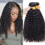 Peruvian Kinky Curly Human Hair Bundles Wholesale 1/3/4 Pieces 1