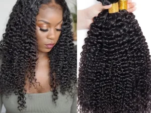 Peruvian Kinky Curly Human Hair Bundles Wholesale 1/3/4 Pieces 1