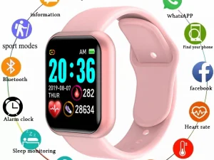 Multifunctional Smart Watch Men Women Bluetooth Connected Phone Music Fitness Sports Bracelet Sleep Monitor Y68 Smartwatch D20 1
