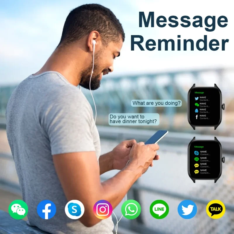 LAXASFIT H9 and H6 Smartwatch Dial to Answer Calls Calorie Tracking Heart Rate Blood Oxygen Monitoring Bluetooth Smart Watch 4