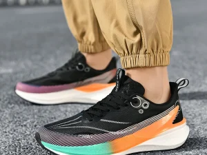 Running Shoes Women Durable Thick-soled Breathable Anti-slip Casual Men Shoes Lightweight Carbon Plate Lace-up Sports Shoes Men 2
