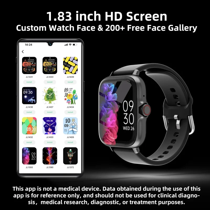 Waterproof Smart Watch with Message Answer Call Sleep Monitoring Sports Pedometer Information Alerts For iPhone Android 6