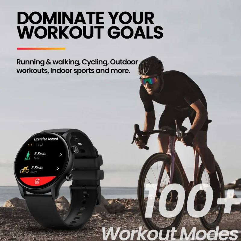 Zeblaze Btalk 3 Plus Voice Calling Smart Watch 1.39'' Large HD Color Display Fitness Tracking Smartwatch for Men and Ladies 6
