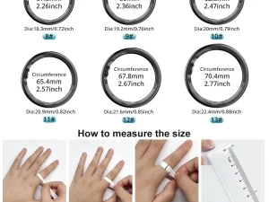 R09 Smart Ring Men Women with Charging Case,Heart Rate Blood Oxygen,Skin Temperature Monitor,5ATM Waterproof For Android iOS 2