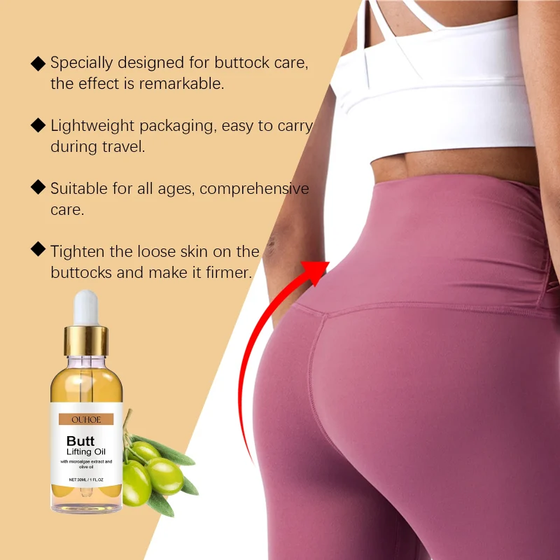 Buttock Enlargement Oils Hip Lifting Oil Hip Growth Firming Nourishing Moisturize Tighten Shaper Bum Sexy Body Massage Care 3