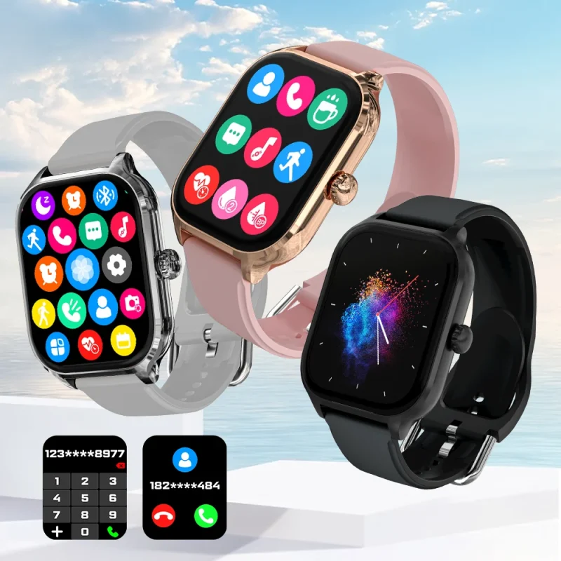 LAXASFIT H9 and H6 Smartwatch Dial to Answer Calls Calorie Tracking Heart Rate Blood Oxygen Monitoring Bluetooth Smart Watch 1