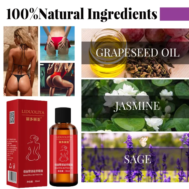 Buttock Enlargement Oil Butt Lift Up Firming Big Hip Enhance Cream Increase Butt Breast Plump Growth Tighten Shape Sexy BodyCare 5