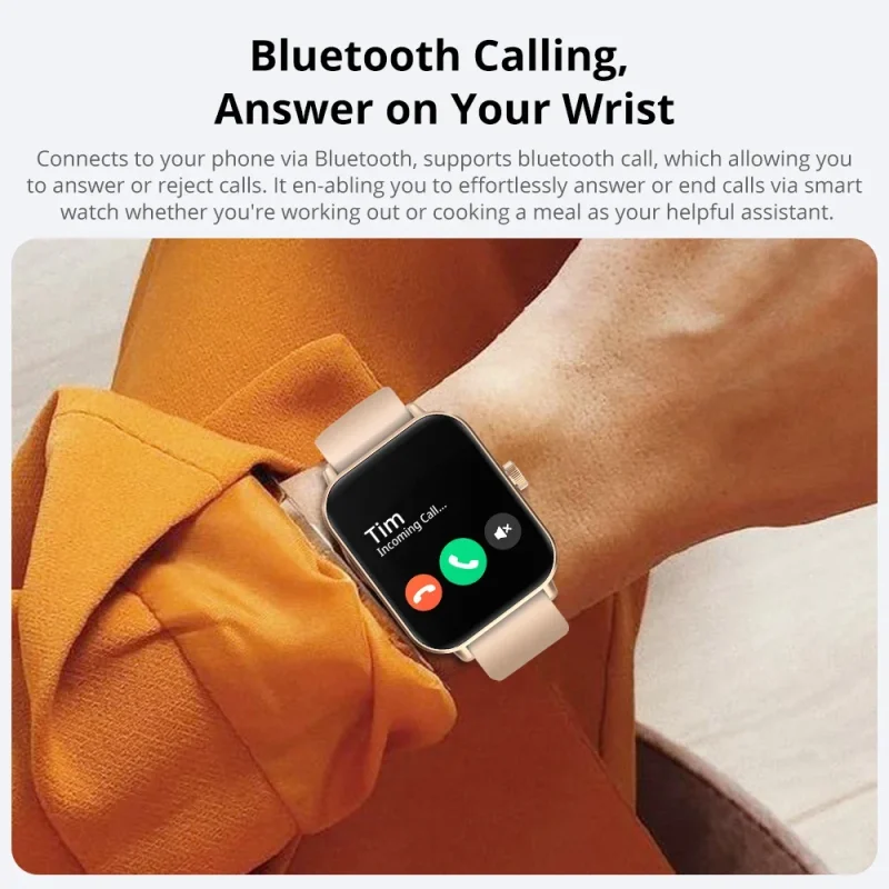 COLMI P81 Voice Calling Smart Watch Ultra 1.9 inch Screen 24H Health Monitor 100+ Sports Modes, Bluetooth Smartwatch Men Women 3