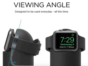 Charger Stand For Apple Watch Series 9 8 7 6 5 SE 3 Ultra 1 2 Charger Dock Station Silicone Bracket Iwatch Charging Cable Holder 2