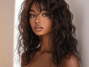 Top Human Hair Wigs Short Pixie Cut Natural Brown Multi Parting 100% Real Human Hair Wigs Perruques Cheveux Humains High Quality 1