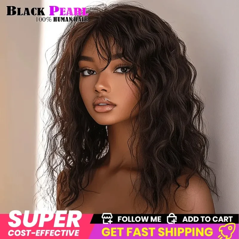 Top Human Hair Wigs Short Pixie Cut Natural Brown Multi Parting 100% Real Human Hair Wigs Perruques Cheveux Humains High Quality 1