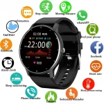 LIGE Smart Watch Women Men Full Touch Screen Bluetooth 5.2 Call Waterproof Watches Sports Fitness Tracker Factory IP67 ZL02 New 1