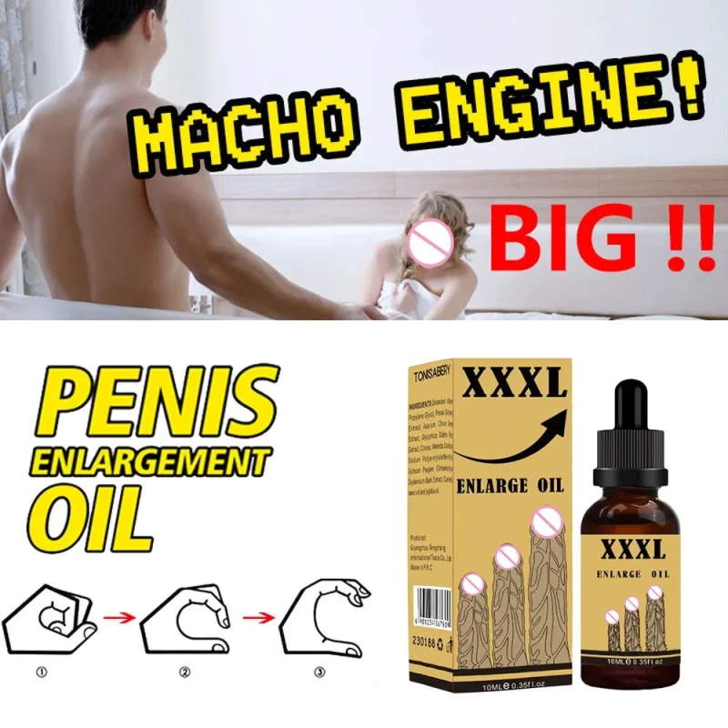 Penies Enlargment Oil Penis Growth Thickening Oil Enlarge For Men Enhance Dick Erection Big Cock Increase Massage Essential Oils 3