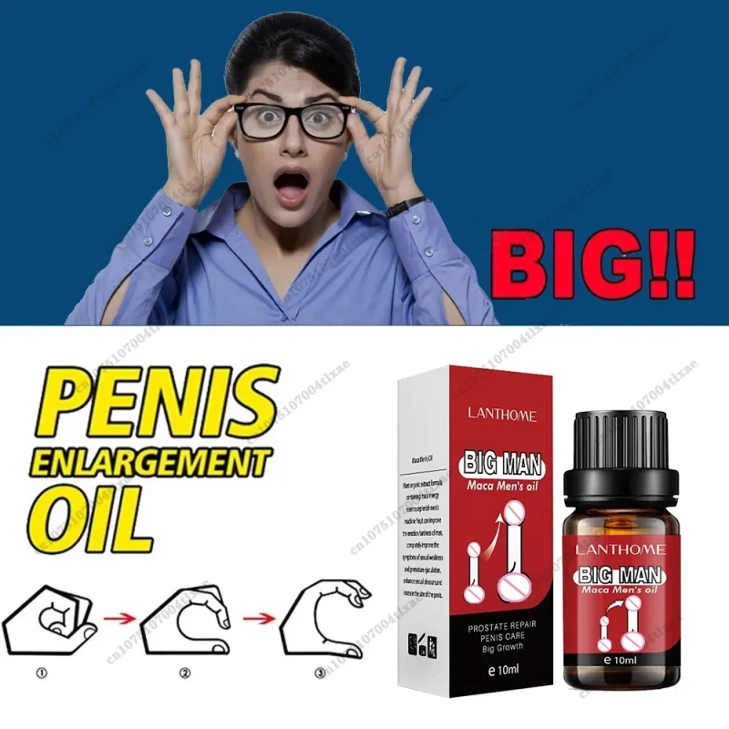 Penies Enlargment Oil Penis Thickening Growth Increase Big Dick Enlarge For Men Enhanced Erection Delay Ejaculation Big Cock Oil 3