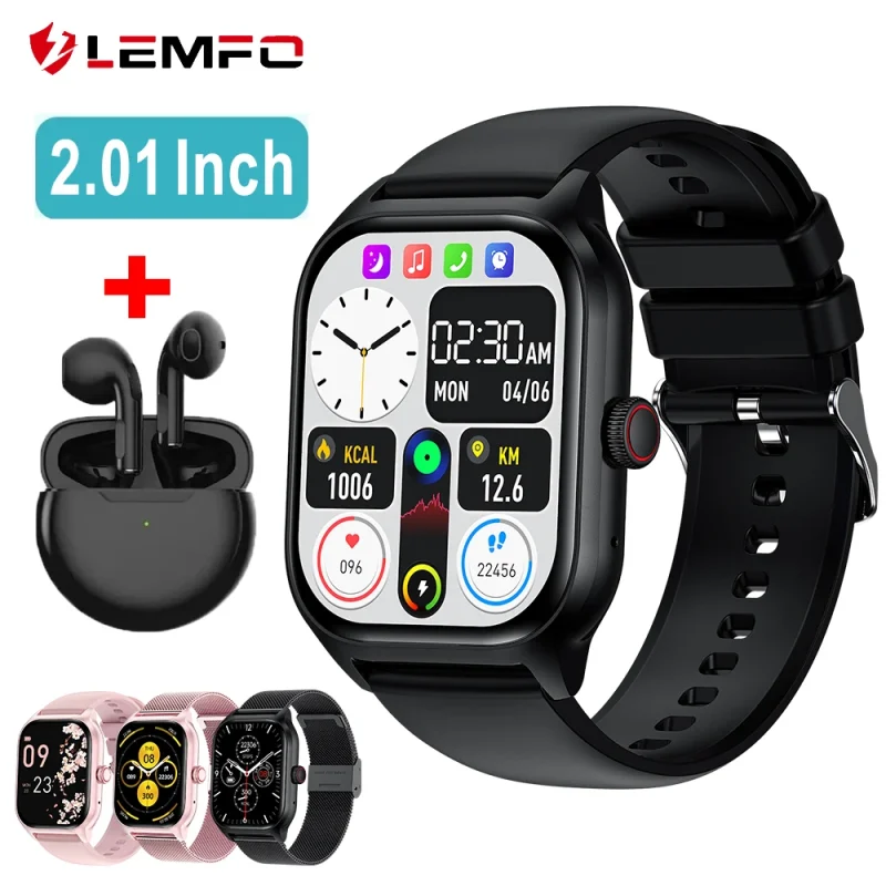 LEMFO LT10 Smart Watch 2024 Android Gift Bluetooth Call Smartwatch 2024 Touch Dial Music Fitness Tracker Sports Watches 1