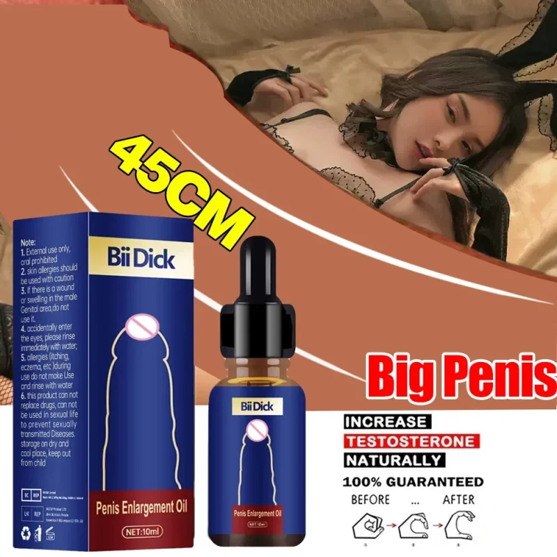 Penies Enlargment Cream Permanent Penis Growth Thickening Oil Enlarge for Men Big Dick Increase Oil No Side Effects Massage Oil 1
