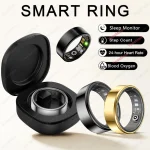 2025 New Smart Ring Men Women, Heart Rate and Blood Oxygen Monitor Smartring IP68 & 5ATM Waterproof, Multi-sport Mode Rings Man 1