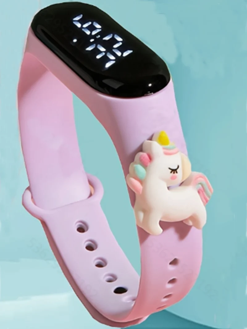 New Cartoon LED Figure Watch Children's Student Bracelet Watch Touch Electronic Watch 1