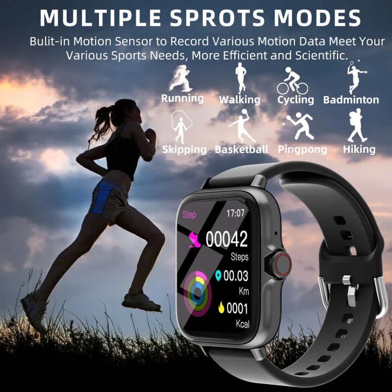 Waterproof Smart Watch with Message Answer Call Sleep Monitoring Sports Pedometer Information Alerts For iPhone Android 3