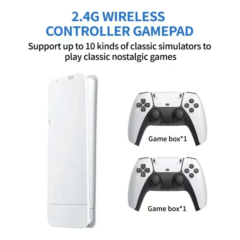 M15 Game Stick Mini TV Handheld Game Console Wireless Gamepads Video Game 64G 20000+ Retro Game HD Output Two-player for PS1 Etc - Image 2