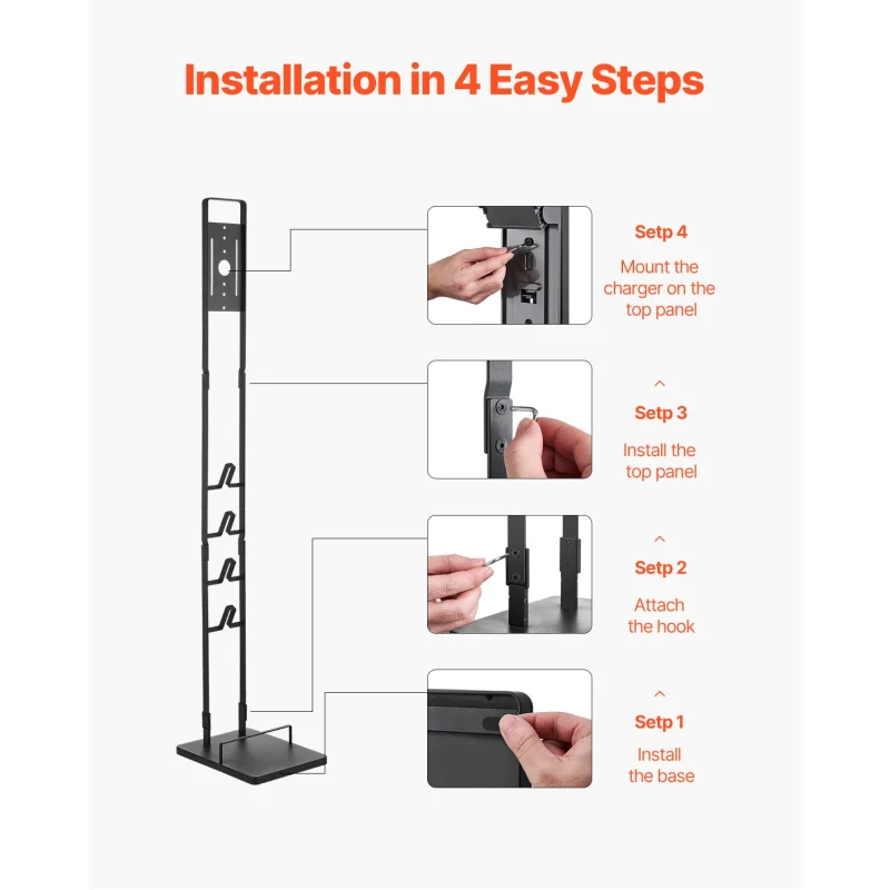 SucceBuy Vacuum Stand Compatible With Dyson Stable Holder with 4 Hooks for Dyson DC30/31/34/35/58/59/62/74 Cordless Upright - Image 5