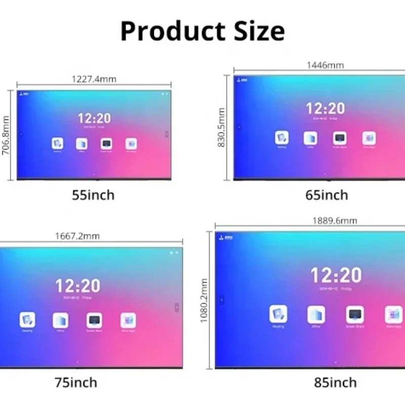 Electronic Whiteboard Dual System Teaching Touch Screen Training Interactive Whiteboard 55 65 75 85 110 Customizable - Image 5