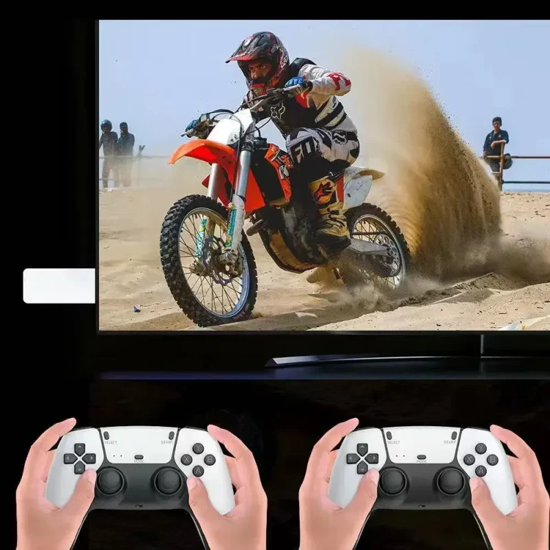 M15 Game Stick Mini TV Handheld Game Console Wireless Gamepads Video Game 64G 20000+ Retro Game HD Output Two-player for PS1 Etc - Image 3