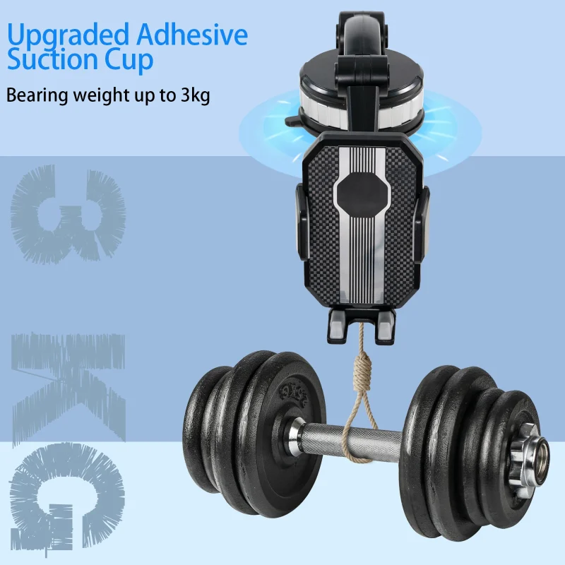 360 Rotation Universal Cell Phone Holder Stand Windscreen Windshield Dashboard Mount Mobile GPS Bracket Support Car Trunk Pickup - Image 2